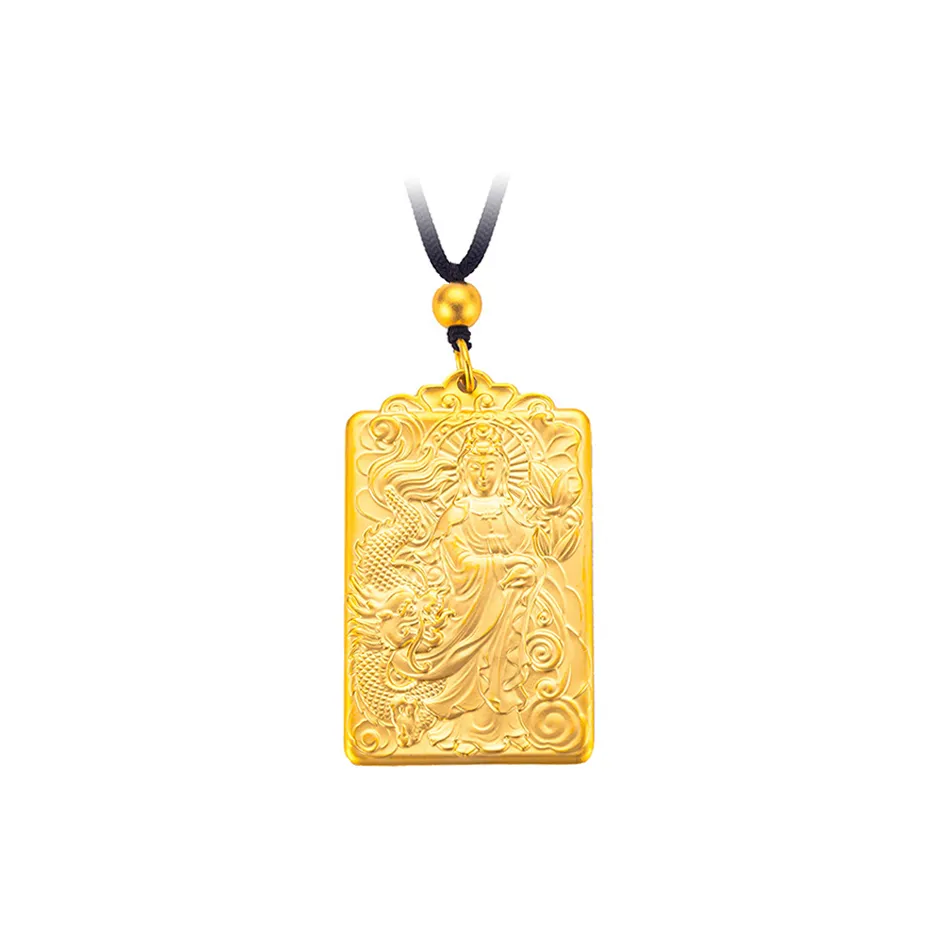 MUYAN Imperial Дракон Гуаньинь Ожерелье Унисекс