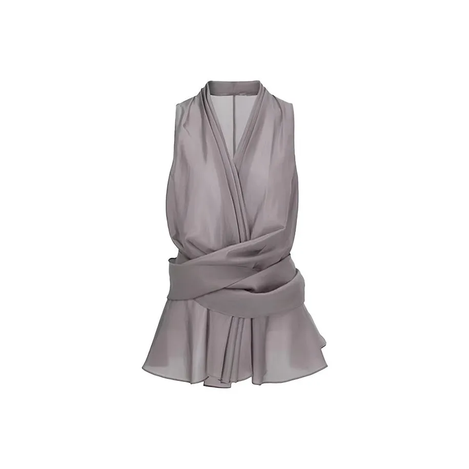 Leather Cat Серые Женские Рубашки