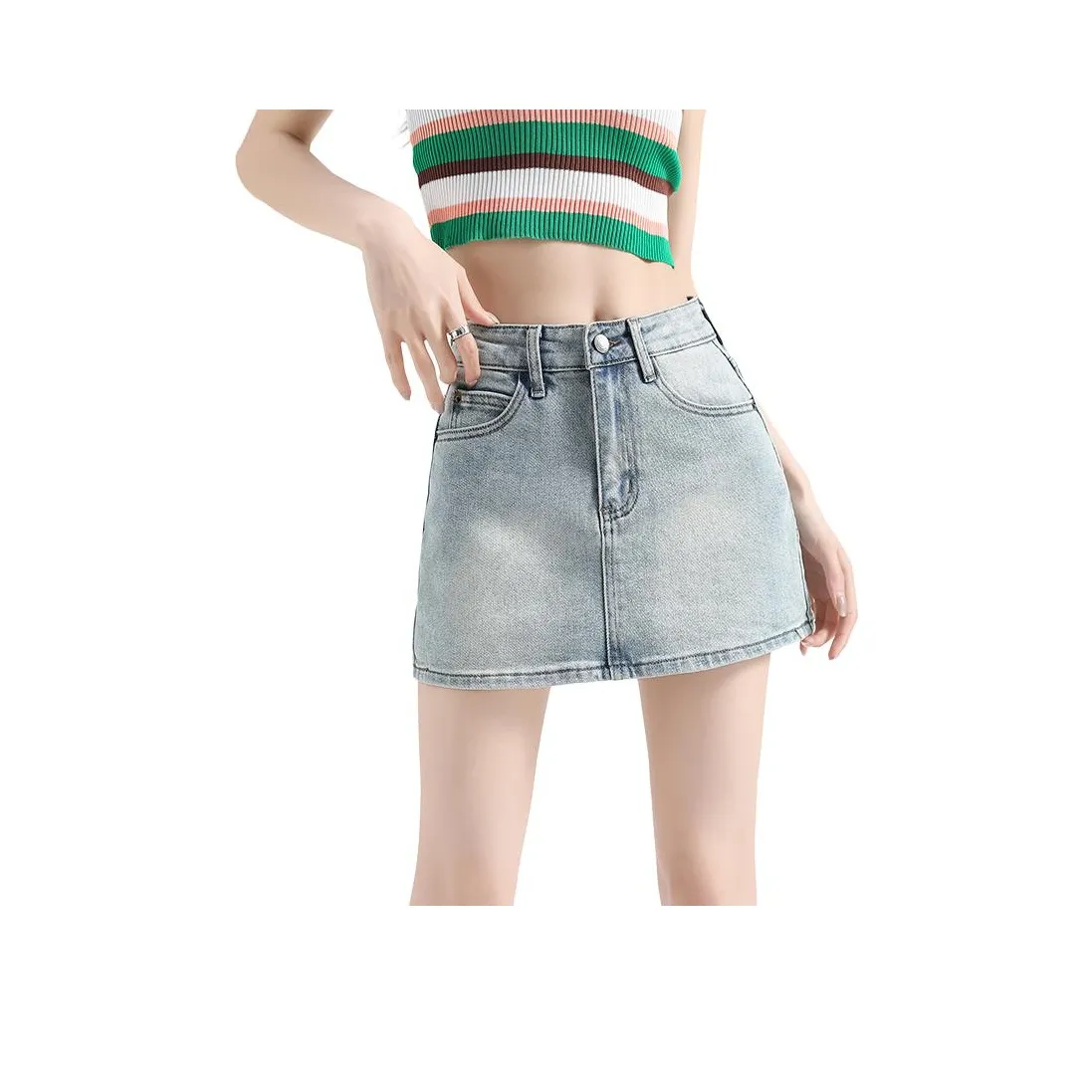 YINLEI Джинсовые короткие юбки для женщин