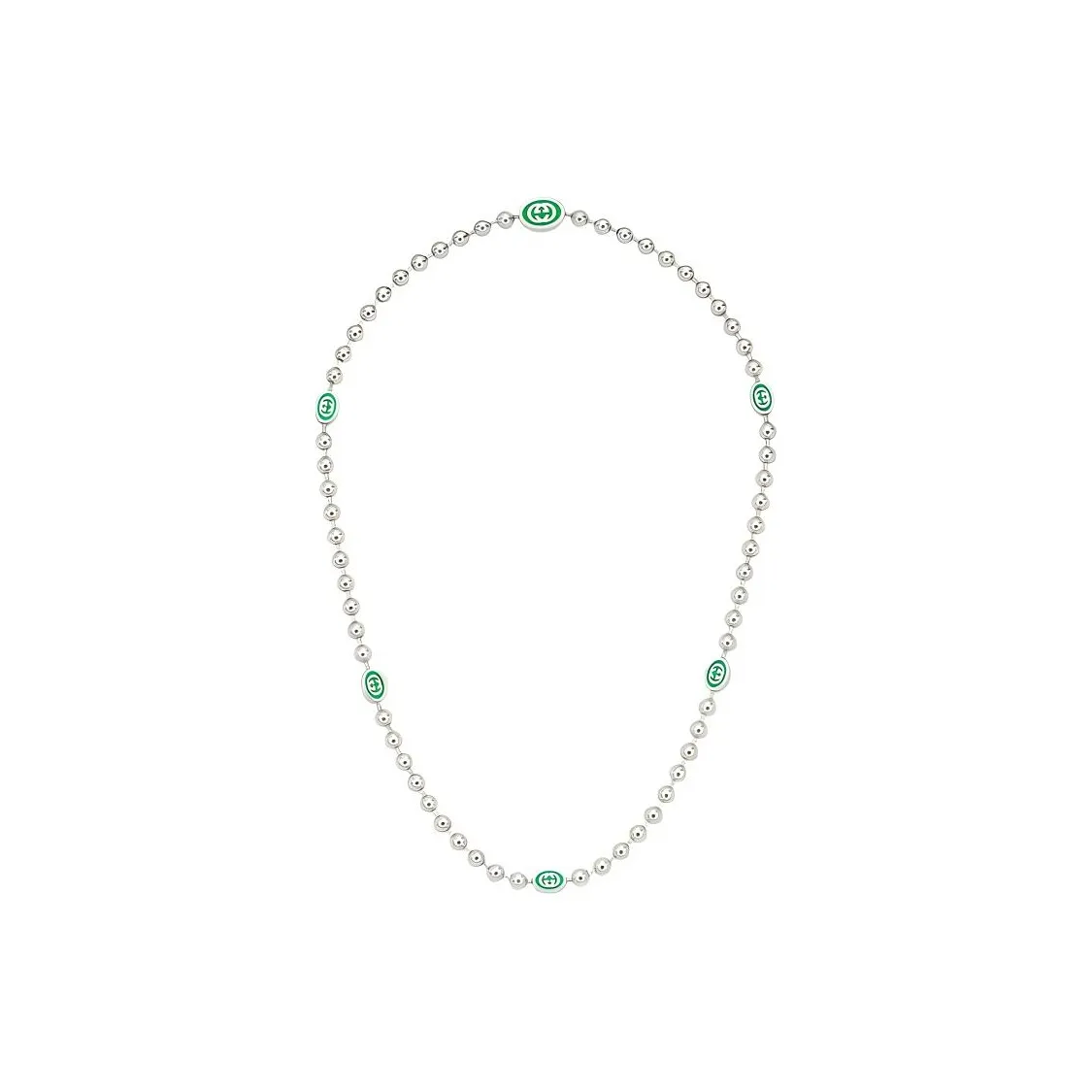 GUCCI Interlocking G Boule Chain Necklace