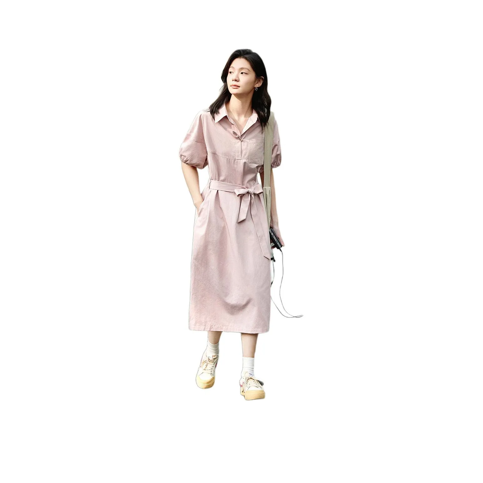 【dme】 Short Sleeved Dress Women's