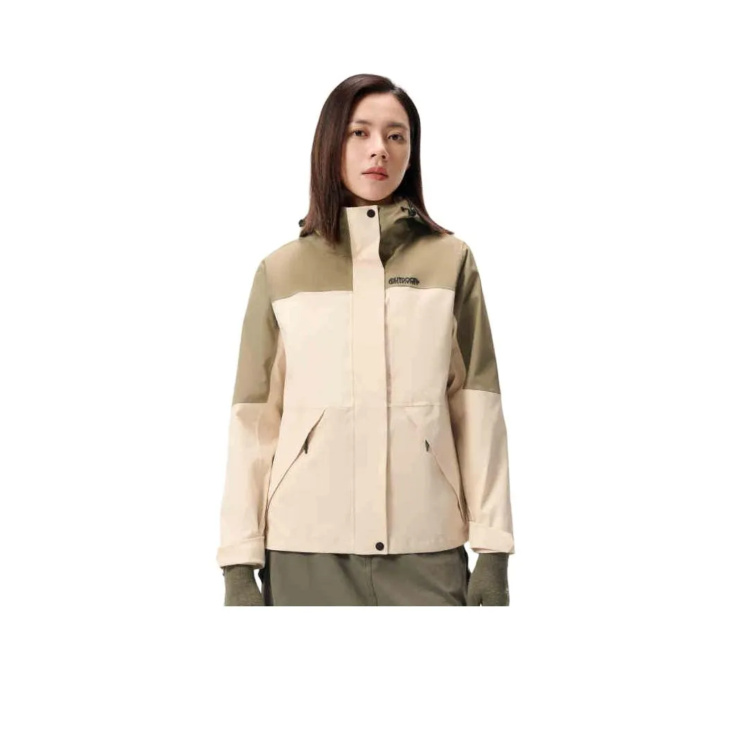 OUTDOOR PRODUCTS Водонепроницаемый и Ветрозащитный Ветровка Женские Туманно-белый