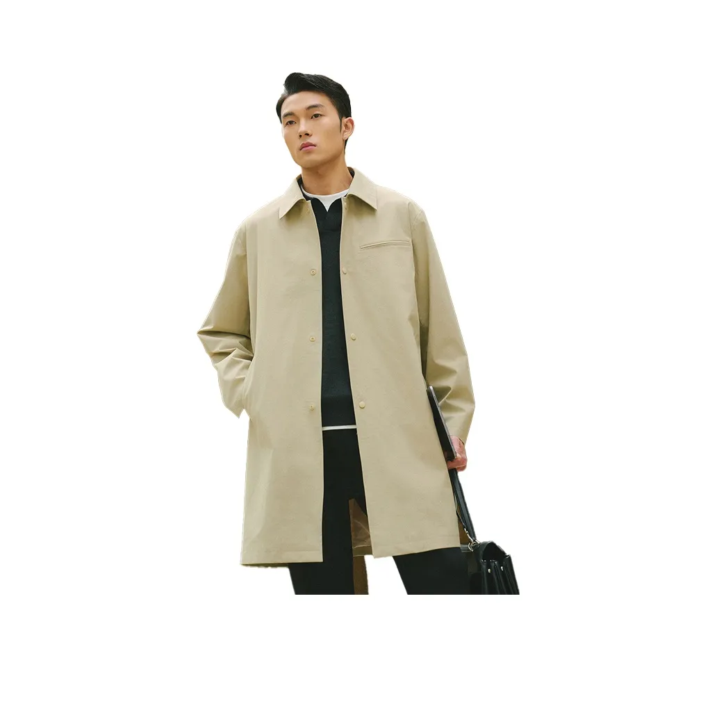 A.B.X Spring MID Длина Trench Coat Men's