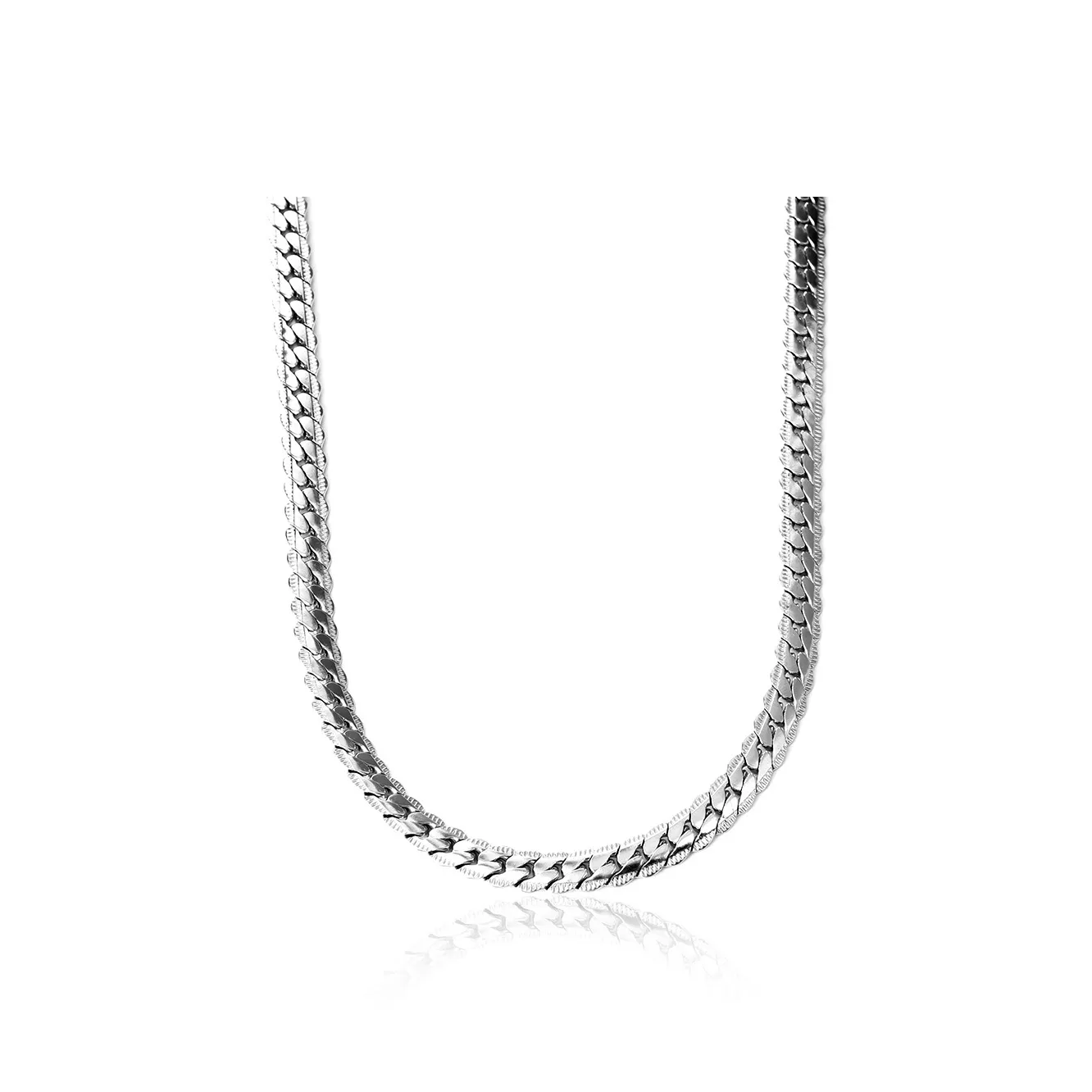 FOREVER MELODY Титановые стальные ожерелья мужские серебряные