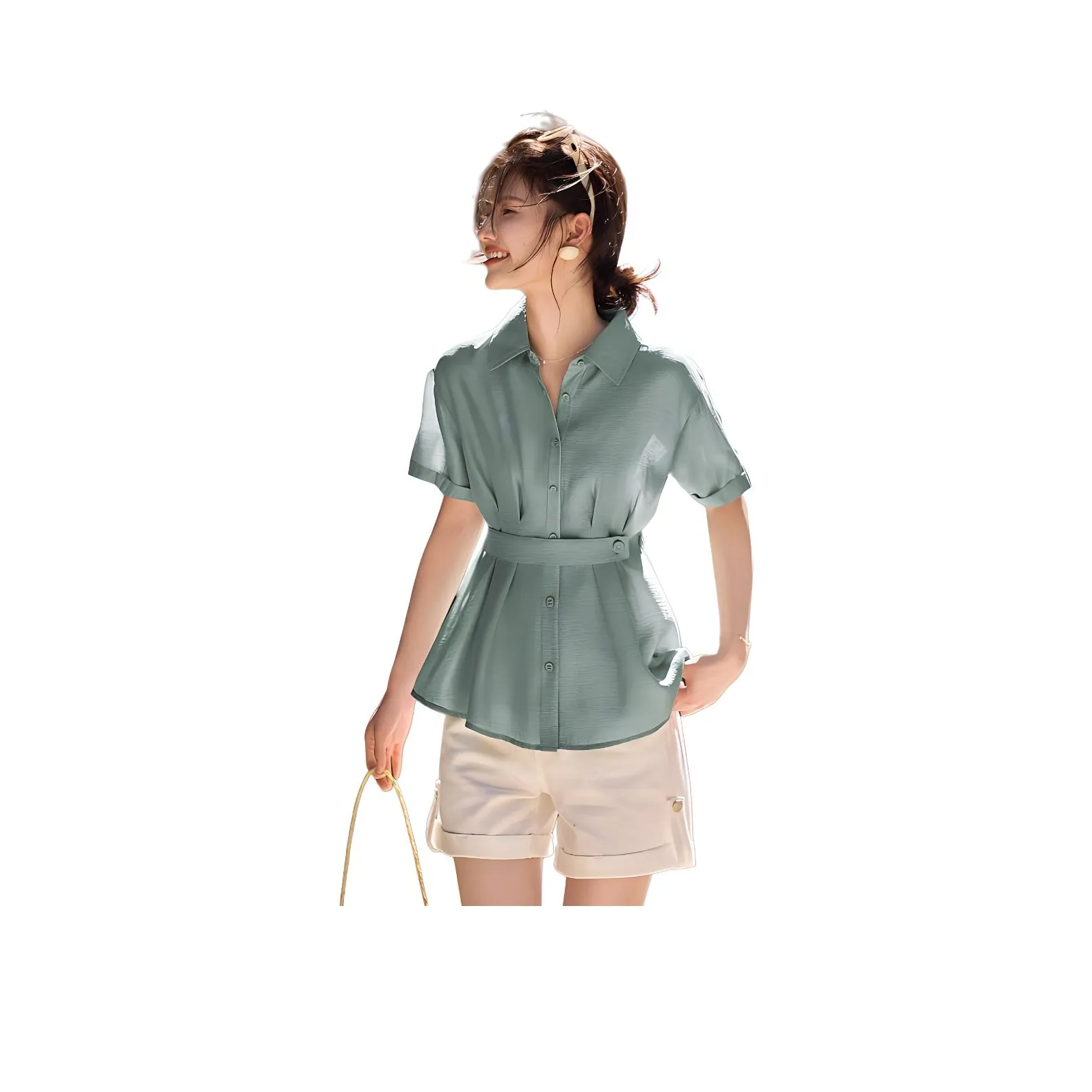 XWI Бирюзовые Женские Рубашки