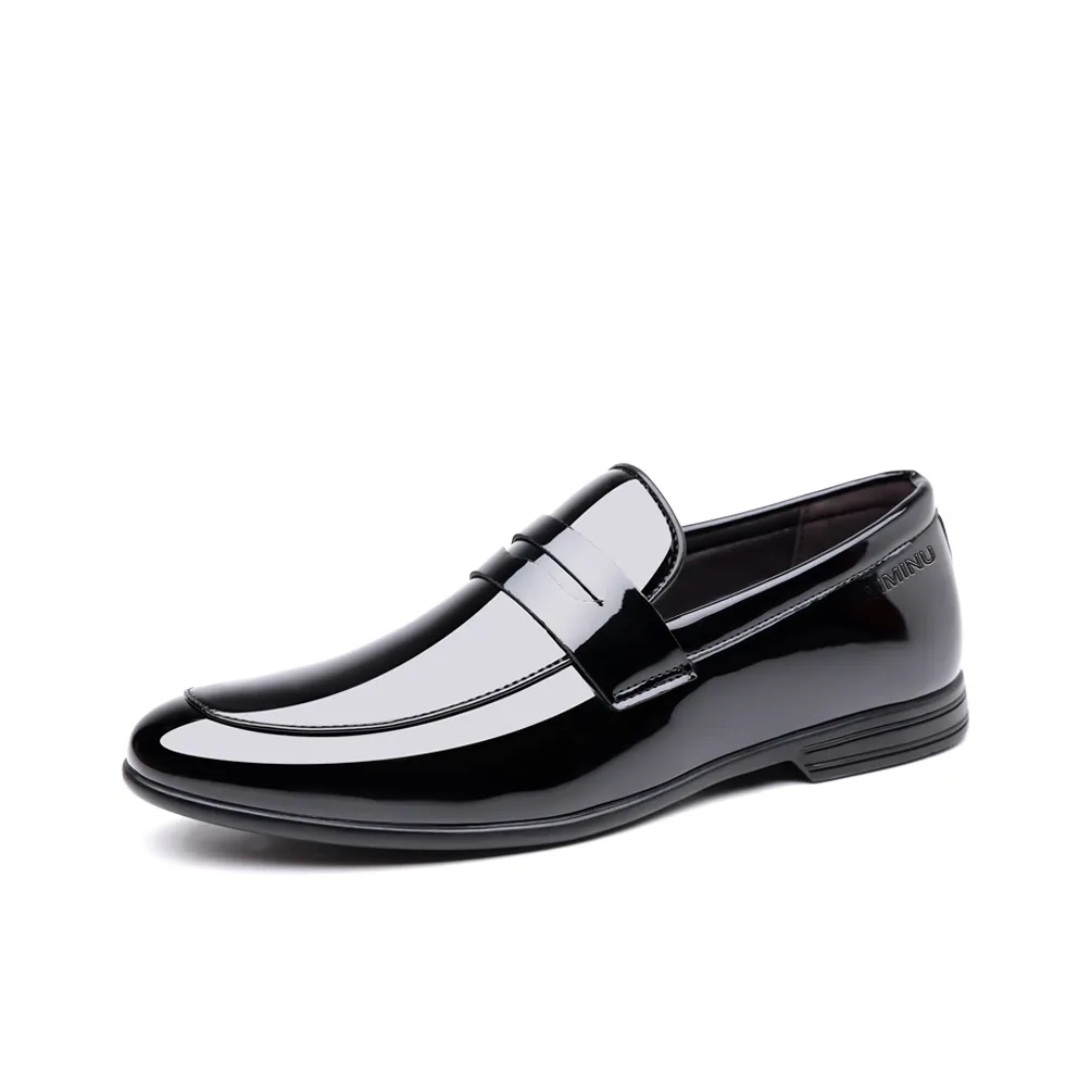 EMINU Повседневные кожаные туфли с низким верхом, мужские
