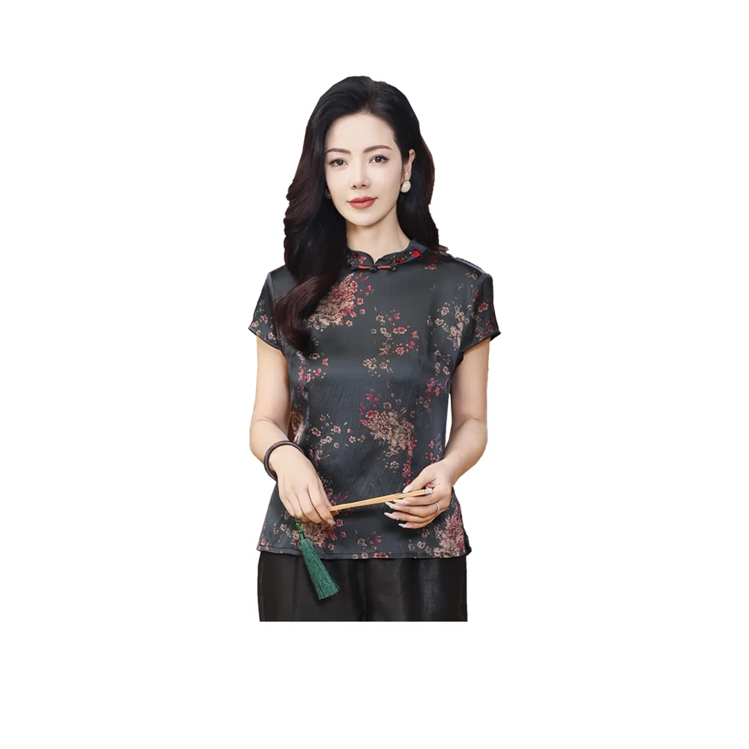 Yi Mengyuan Silk Shirt Women's Image Color