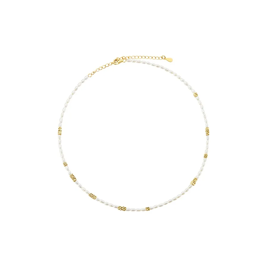 NEVERFAR 18K Gold Plated Copper Necklaces Unisex