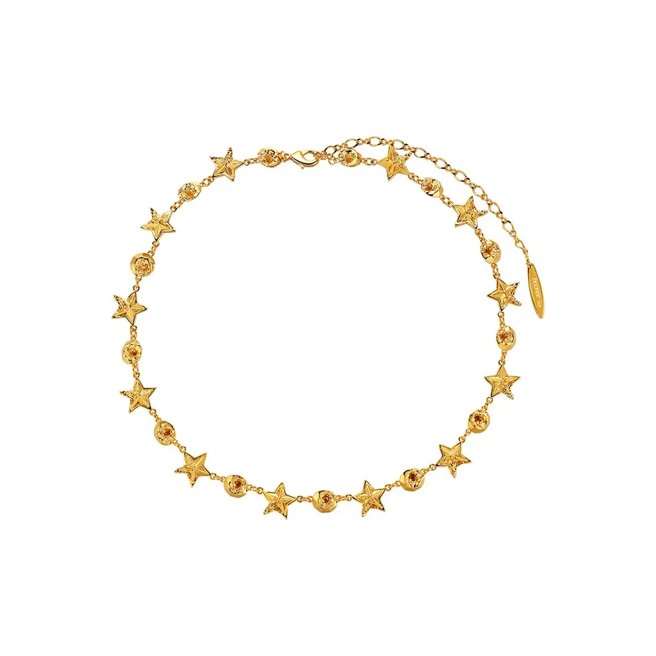 BOONEE ALUS Медный IS Покрытие из каратного золота Ожерелья Женские