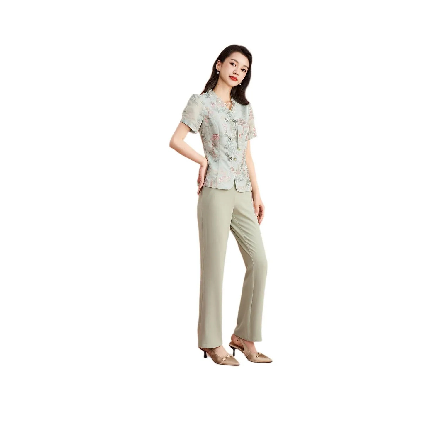 Mylan Casual Suit Women's Mung Bean