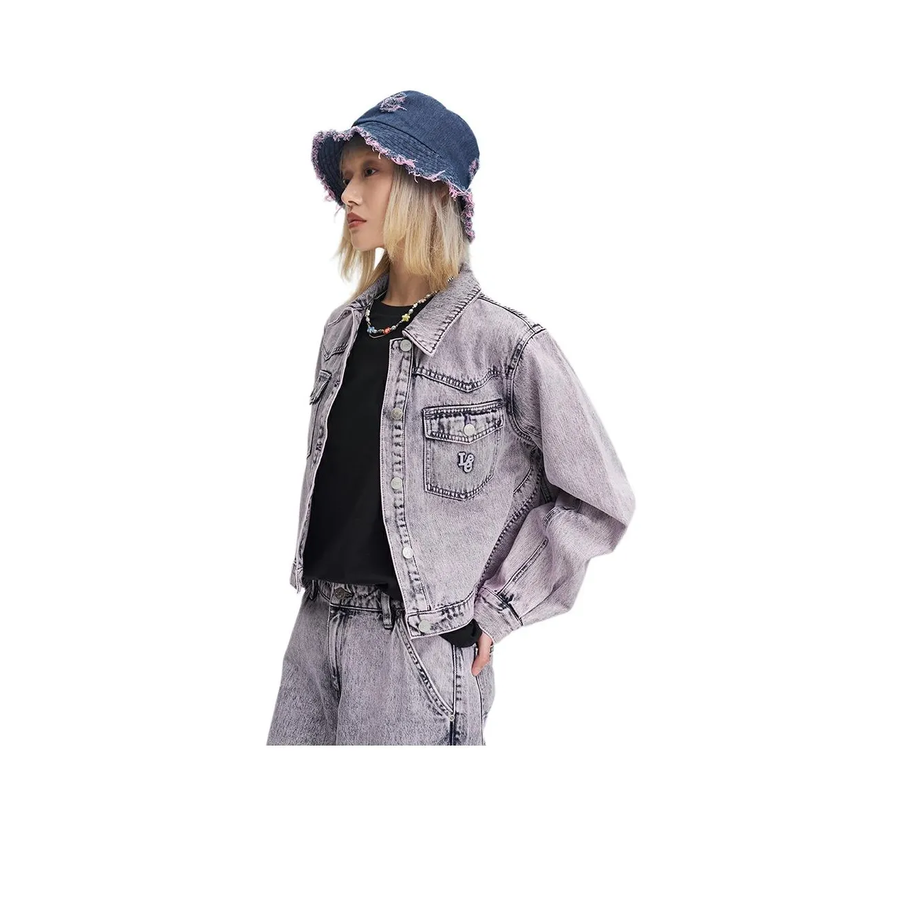 Lee Denim Jacket Women's Pink Purple