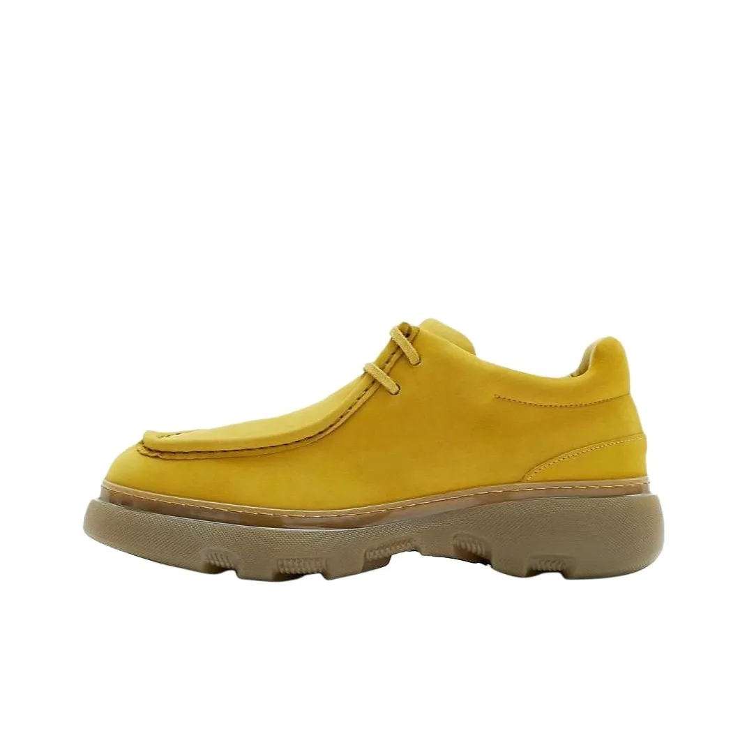 Burberry Nutbuck Creeper Leather Derby Shoes