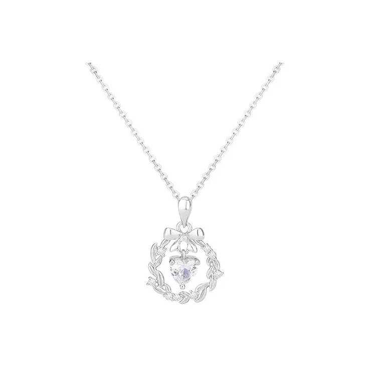 FANFRI Zircon Necklaces Women's Couple Anniversary Birthday Gift For Women's, Sweet Love Box
