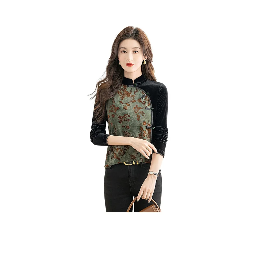 Cypress House T-Shirt Женская Черный и Зеленый