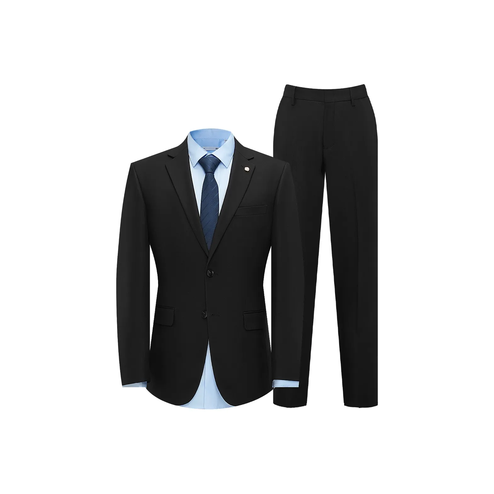 HLA Черный 59 Костюм+Брюки Мужской Деловой костюм