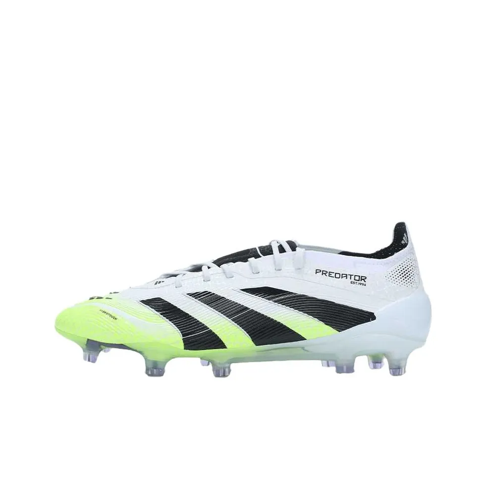 Adidas PREDATOR ELITE Устойчивые к истиранию Дышащие Футбольные бутсы Унисекс Белый Зеленый