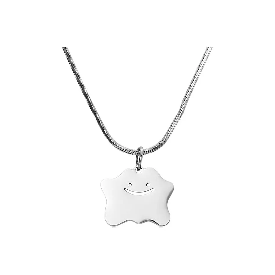 Zeroline Титановая сталь Ожерелье Милый Little Призрак Ожерелье Унисекс