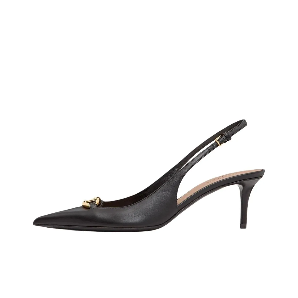 Valentino VLogo Signature Pointed Toe Slingback Pumps