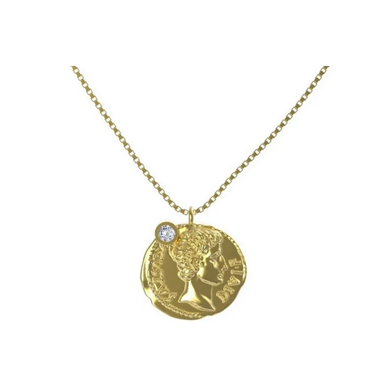 THEOGONY Ожерелье Золотое Унисекс