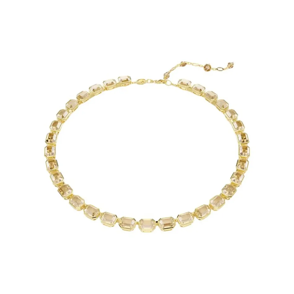 Swarovski Millenia Искусственный кристалл Ожерелье Унисекс Желтый