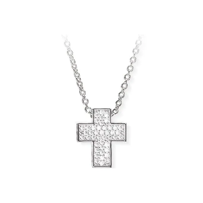 CHIARA FERRAGNI Zircon Water Coated 18K Gold Italian Lightweight Luxury Necklace Advanced Accessory Unisex Silver