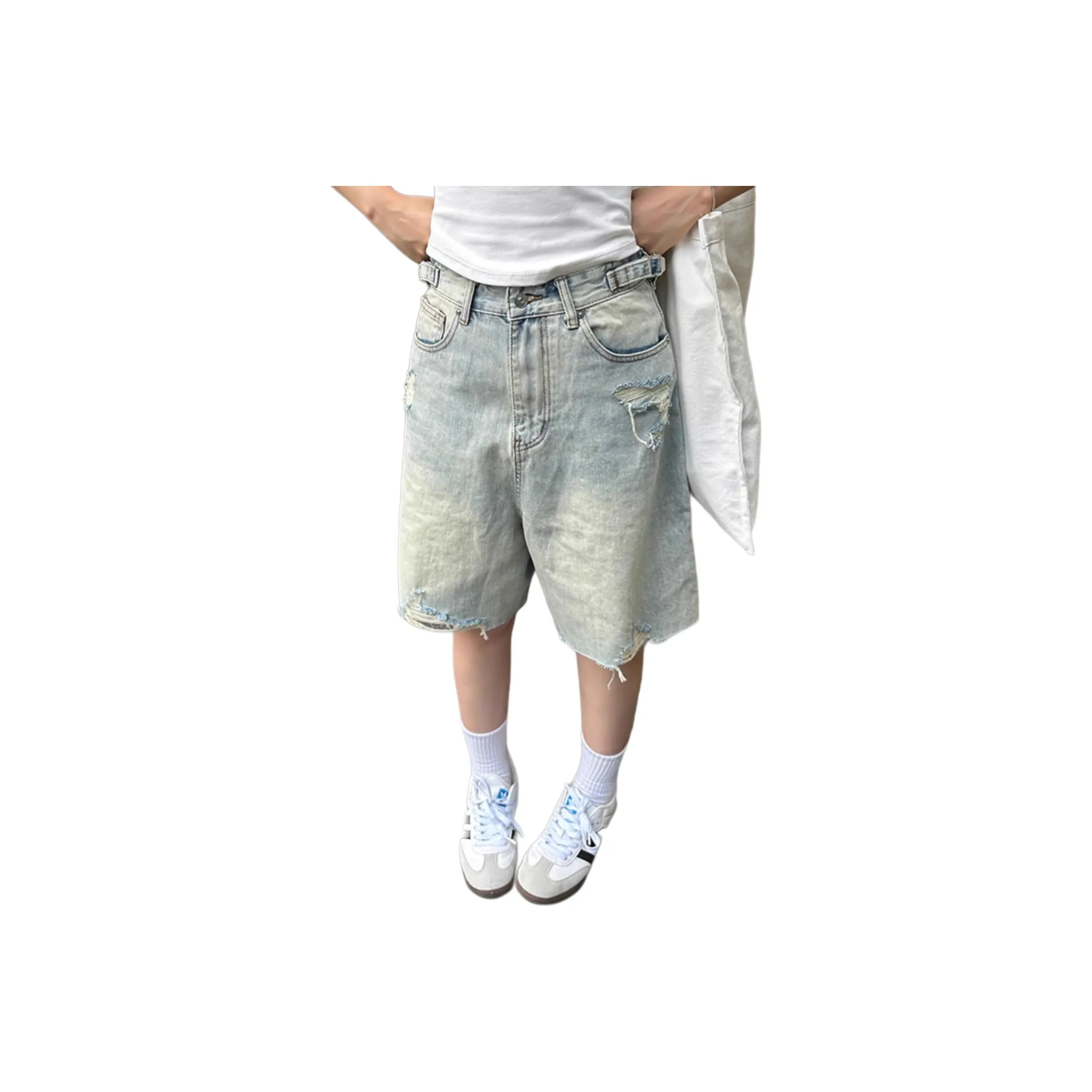 MUCCHIC Светло-синие Женские Джинсовые Шорты