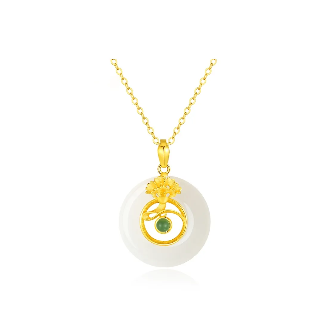 CHINA GOLD Hetian Jade Necklaces White Jade/Pale Greenish White Jade Women's