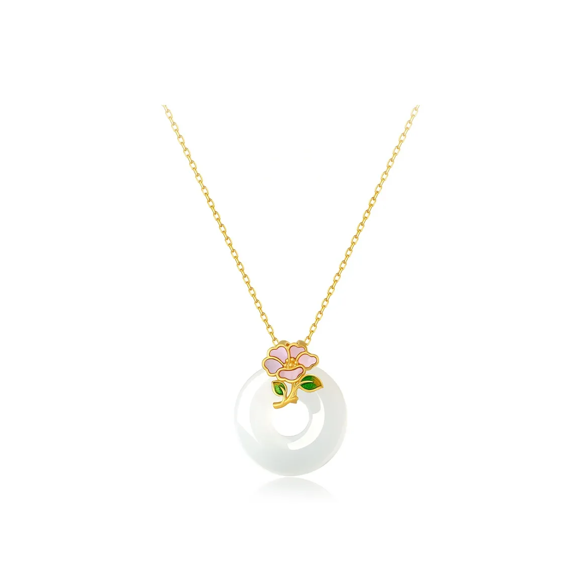 ALLOVE Hetian Jade Necklaces White Jade Women's