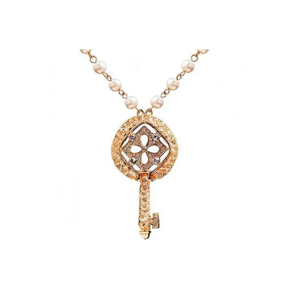 IDEE CREATIVE IDEA FOR YOU Gold Plated Faux Gemstone Faux Pearl Necklaces Women's