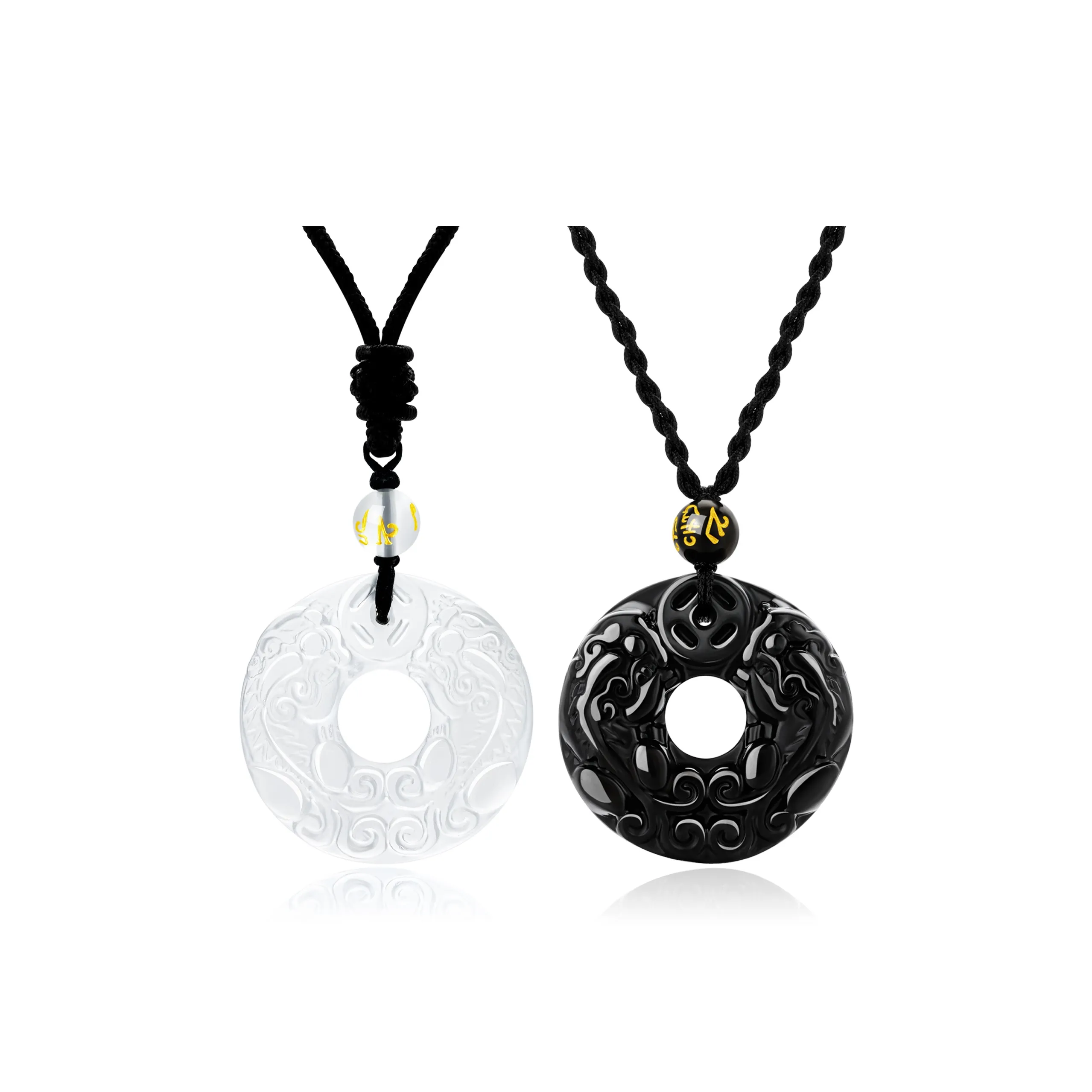 Lao Feng Xiang Chalcedony Jade Necklaces Unisex