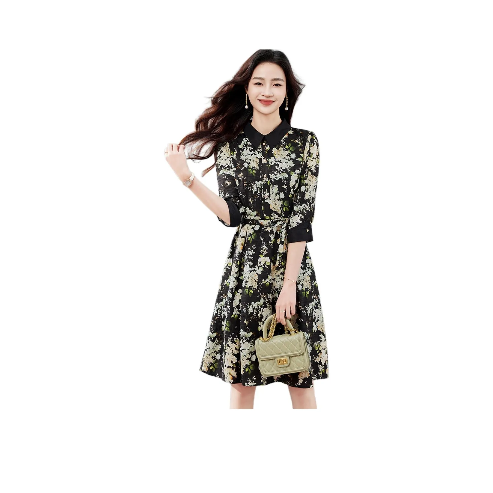 Fele.d Long Sleeved Dress Women's