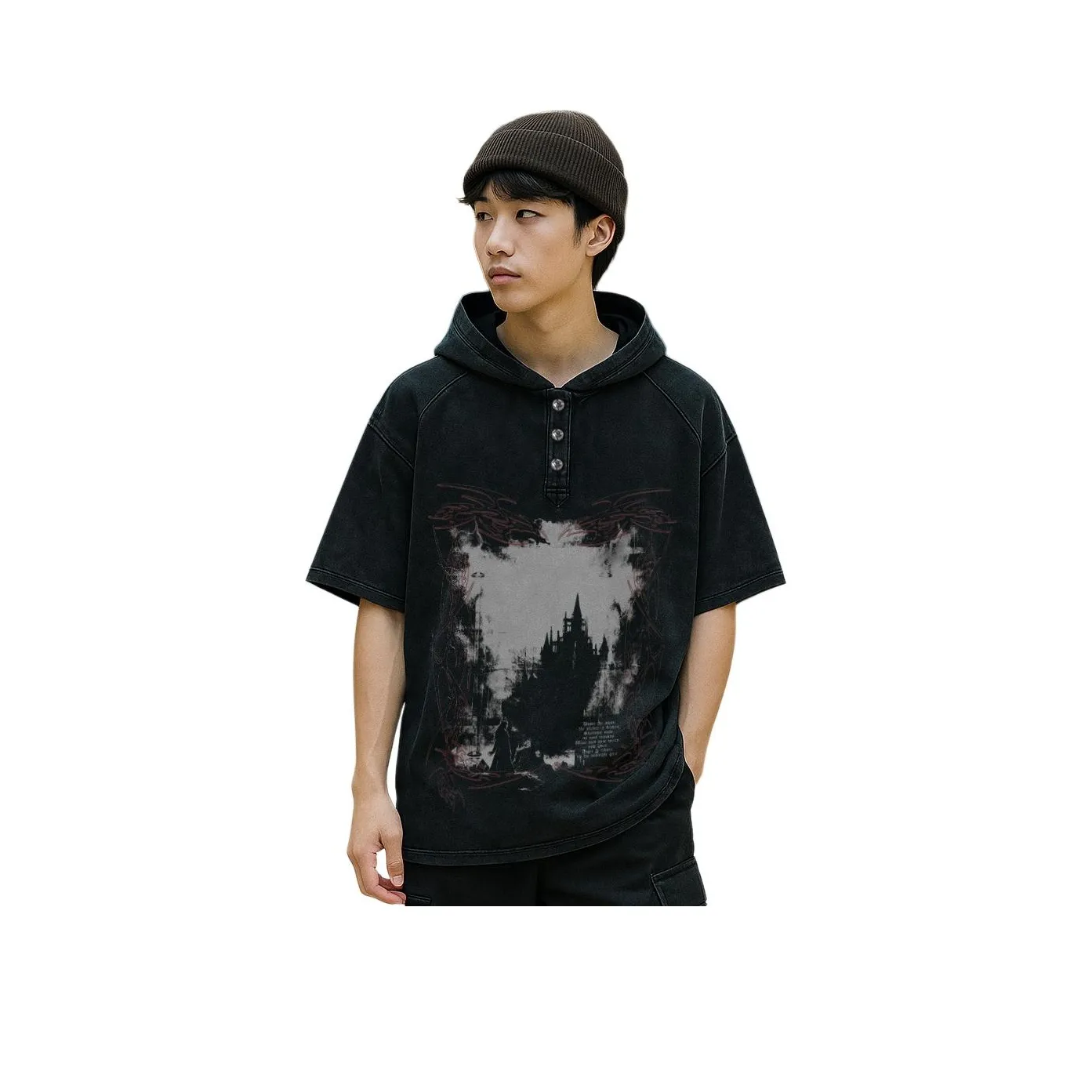 YEARNED Черная Унисекс Футболка