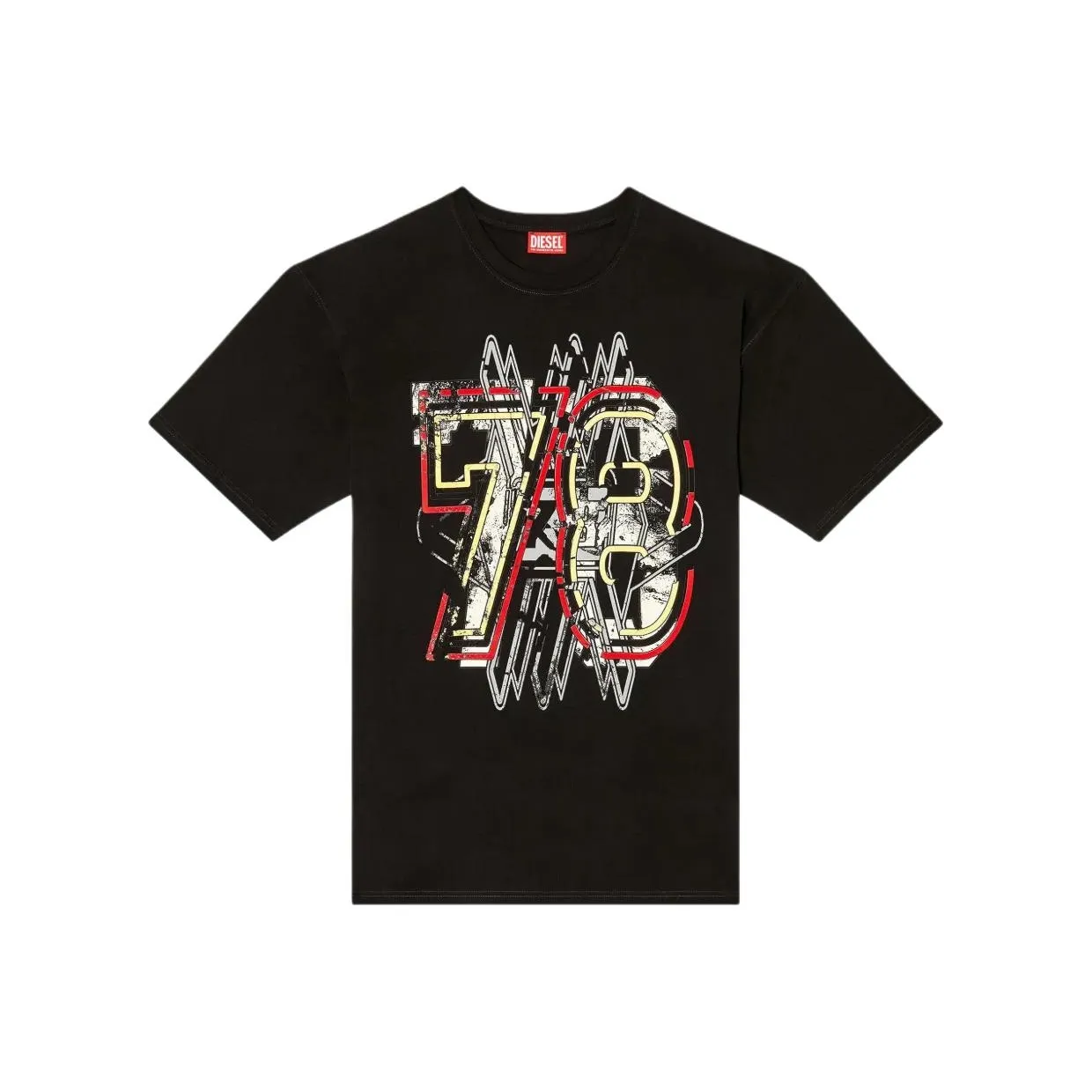 DIESEL Мужские черные T-рубашки