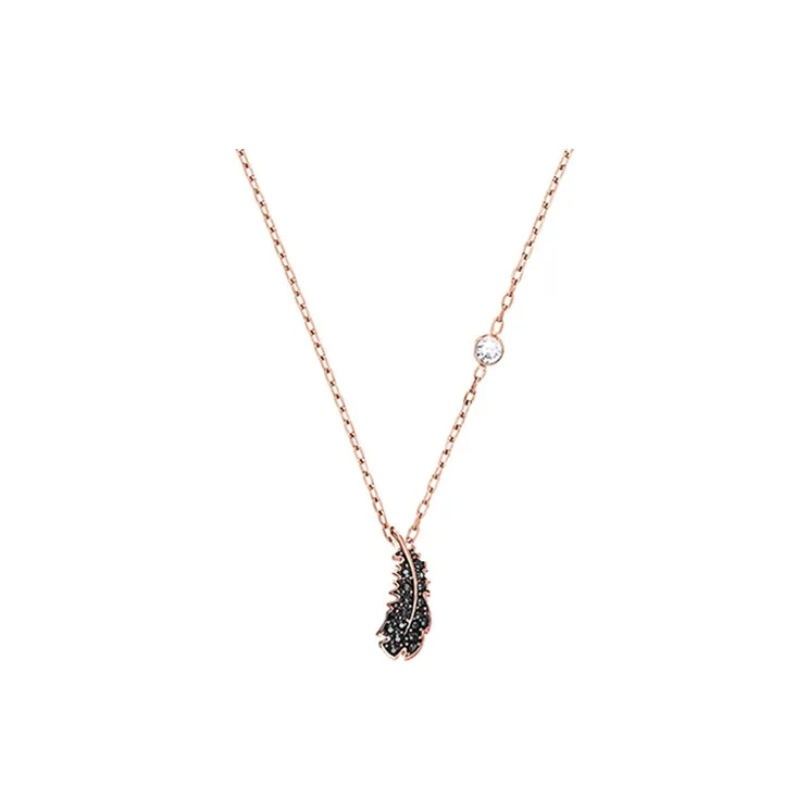 Swarovski NAUGHTY Искусственный кристалл Камень Ожерелье Женское Розовое золото Тон Покрытие