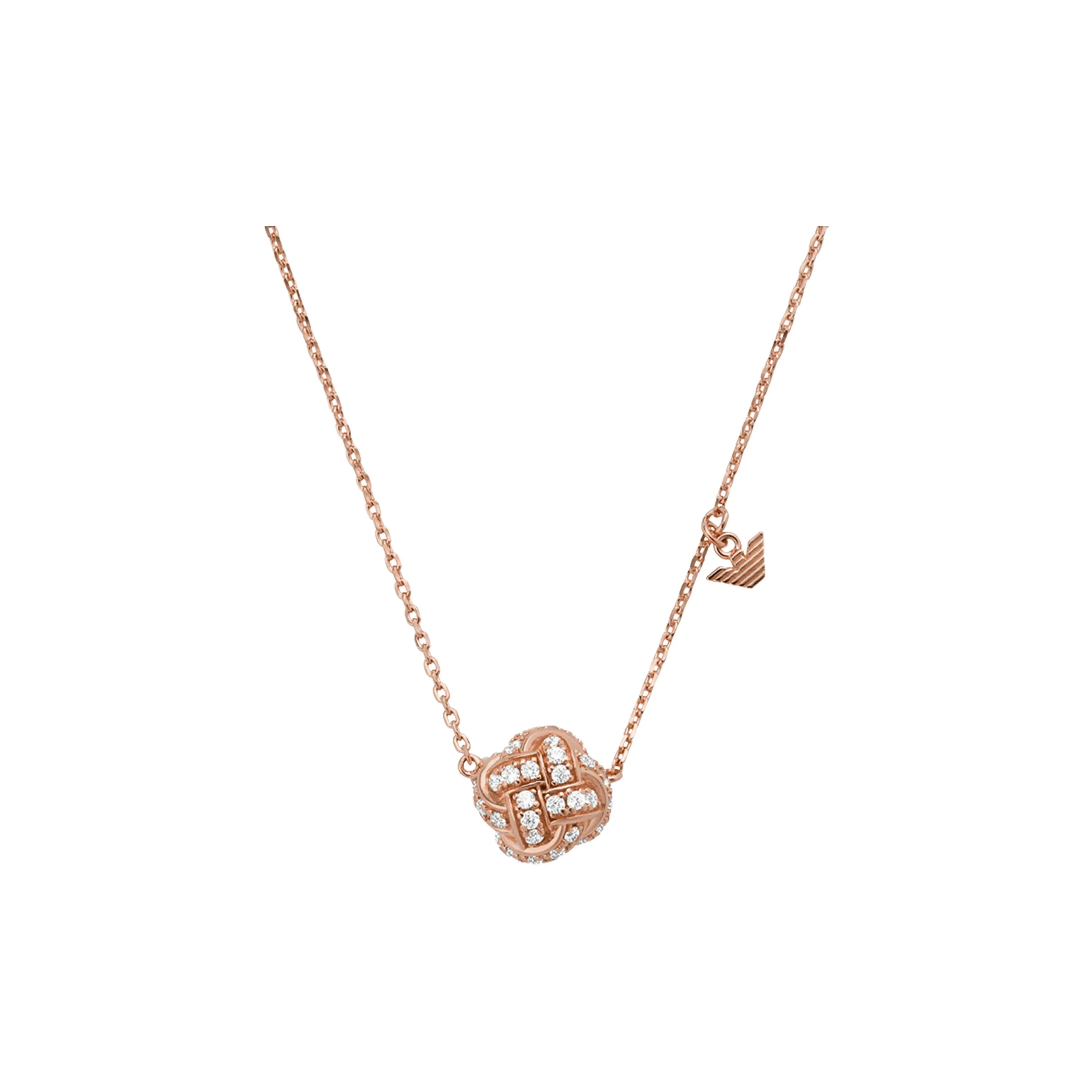 EMPORIO ARMANI Silver Necklaces Women's Rose Gold
