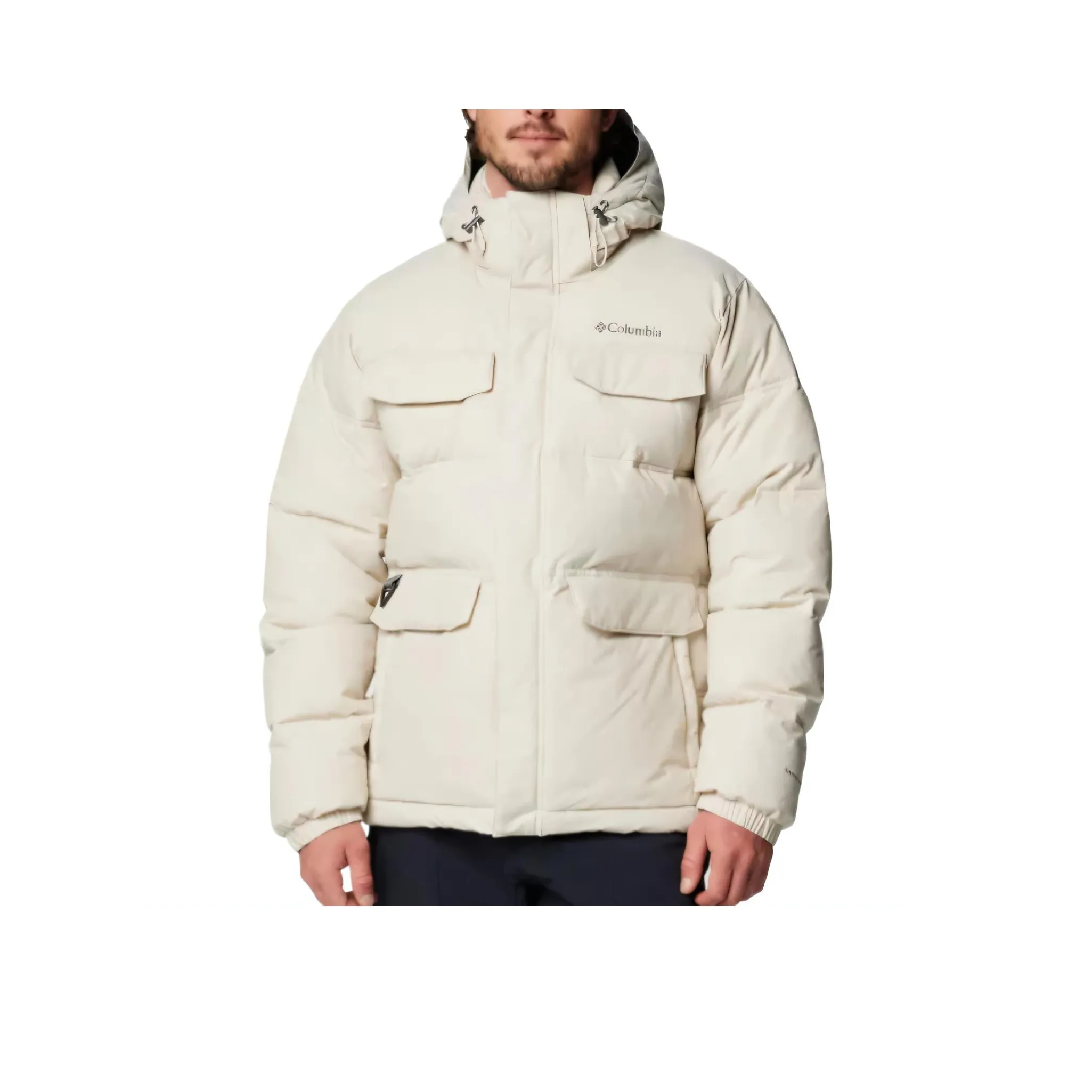 Columbia совместный бренд LandroamerOmni Термо Infinity Thermarator Пуховая куртка Мужской Темный Камень