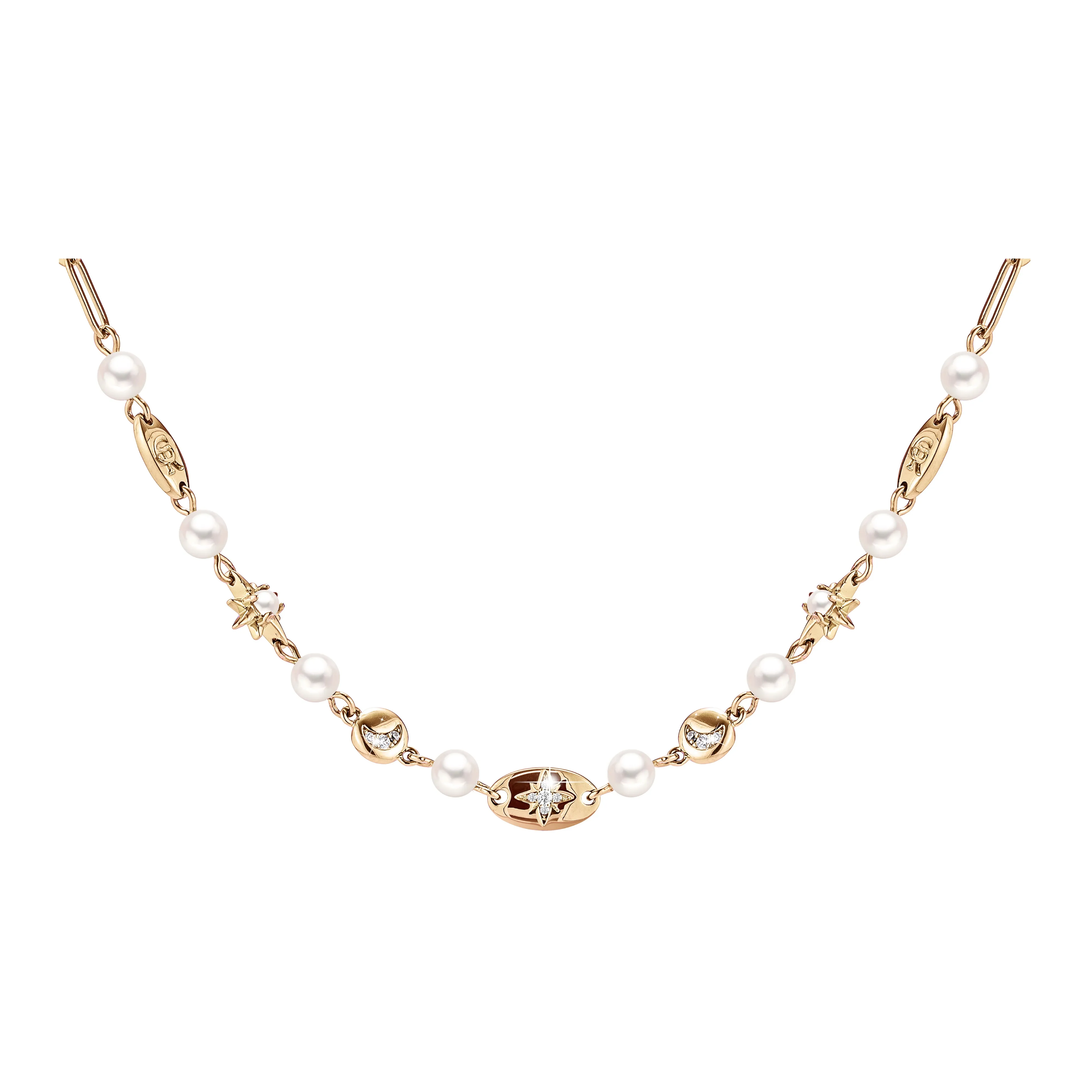 CHARLOTTE RAFFAELLI· Латунь Циркон Жемчужная раковина Ожерелье Женское Золото