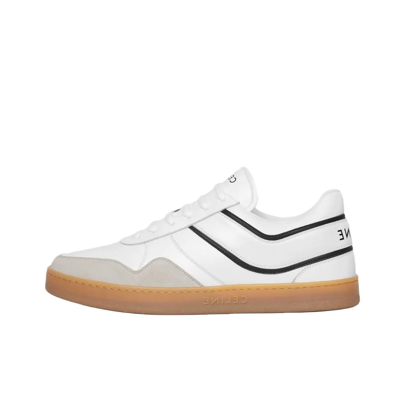 CELINE Trainer Low Top Skateboard Shoes Men's White
