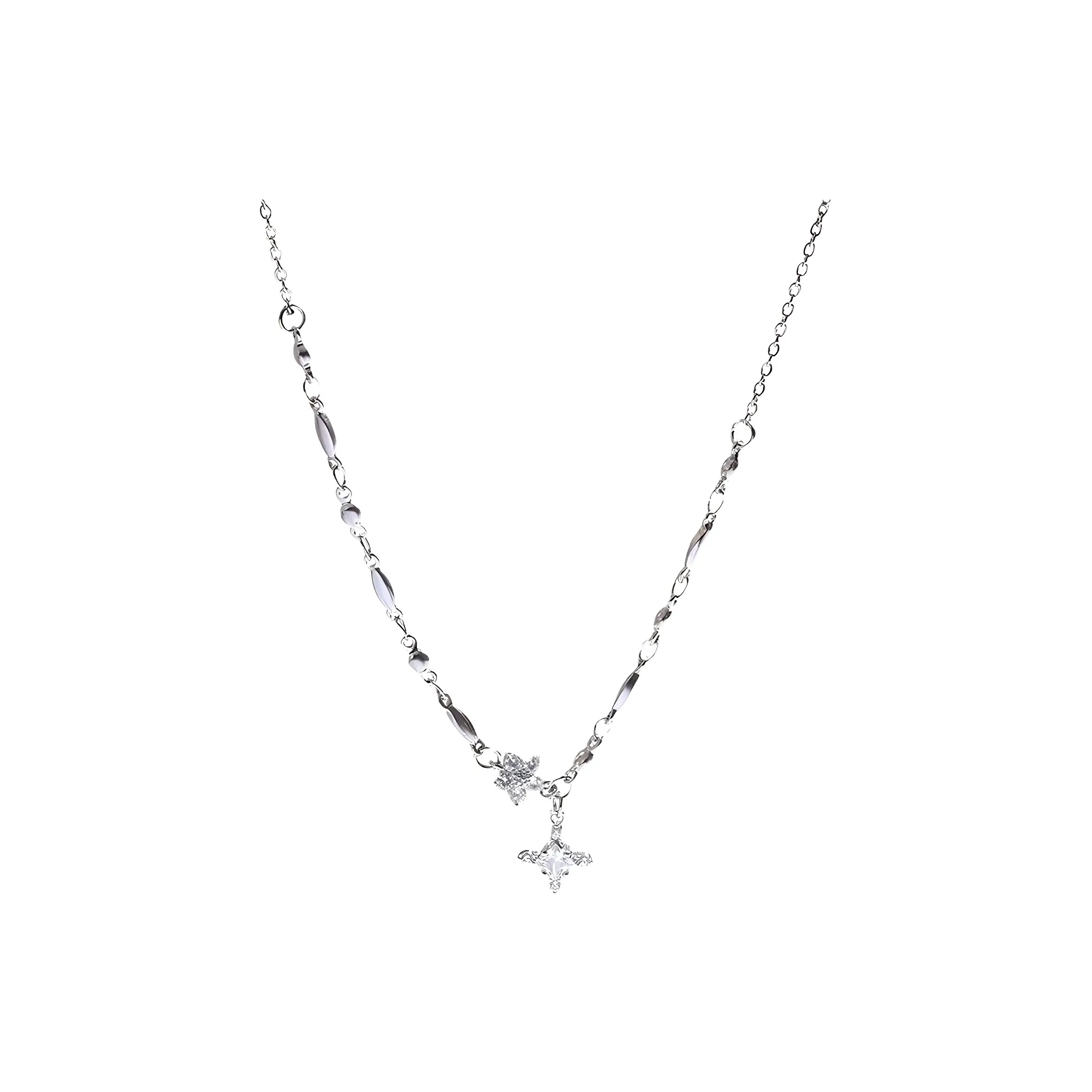 Ice Heart Rain Сплав Ожерелья Женские