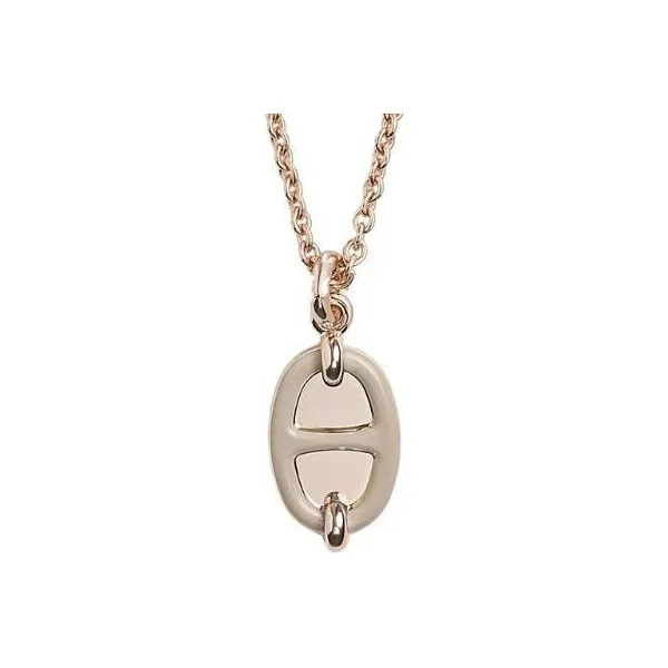 HERMES Metal Rose Gold Plated Necklaces Unisex Multicolor