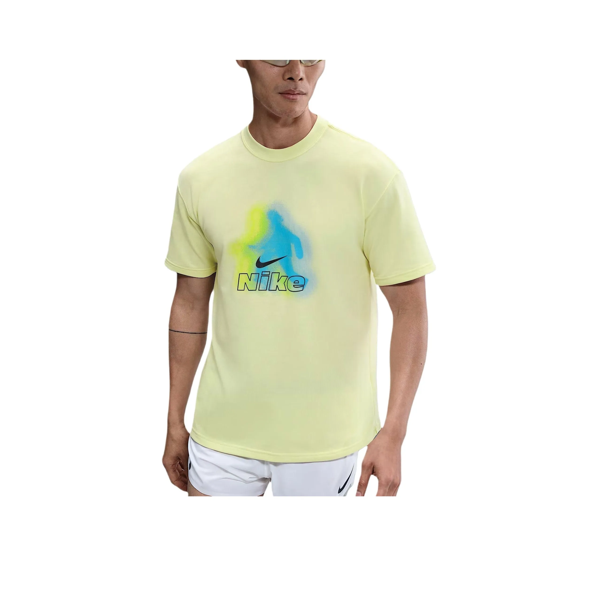 Nike Max90 Running T Shirt Men's Glow In The Dark Green