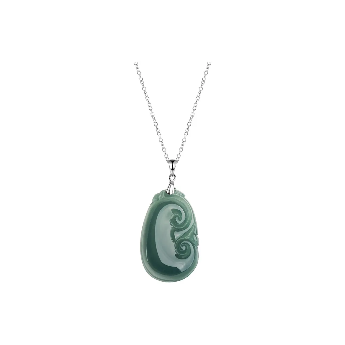 Best Wishes Glutinous Jade Jadeite Necklaces Unisex