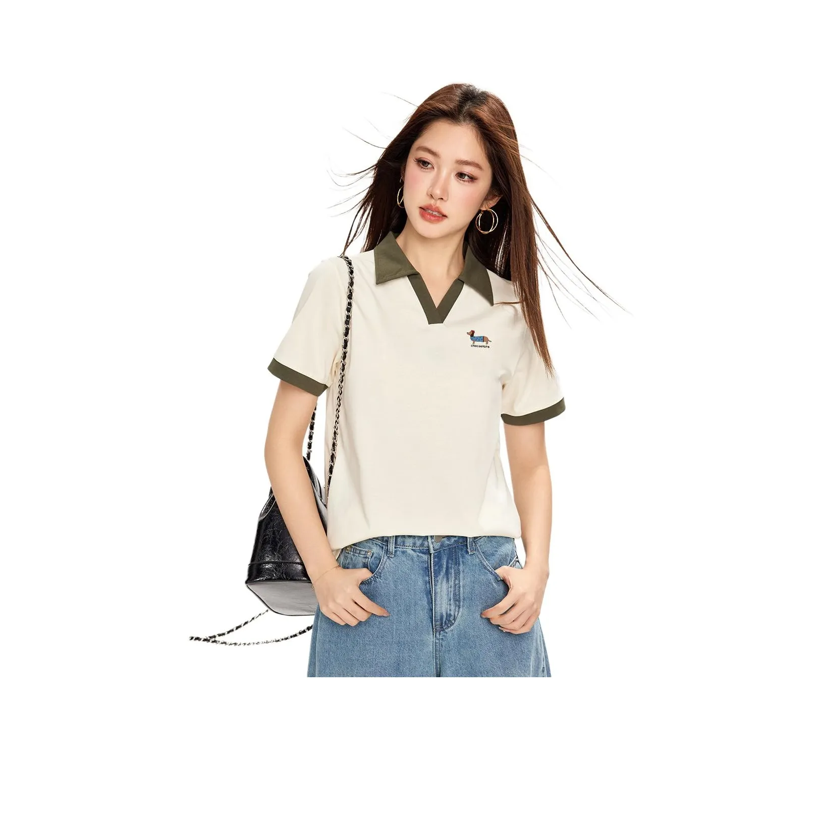 CHOCOOLATE IVX/Экрю Женские Поло