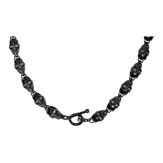 RAWNESS Титановая сталь Ожерелье Металлическое Черное Унисекс
