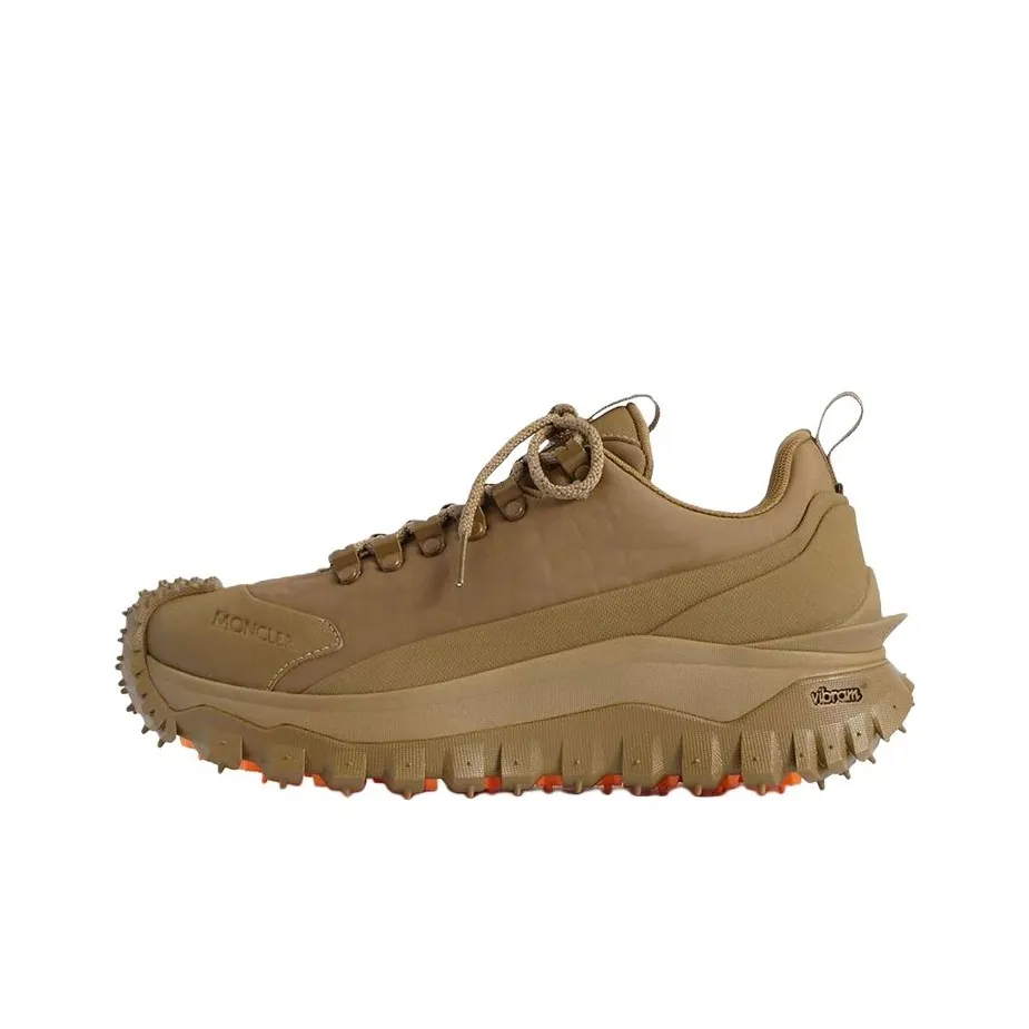 Roc Nation Trailgrip x Moncler Abrasion-Resistant Low-Top Casual Shoes Men's Brown