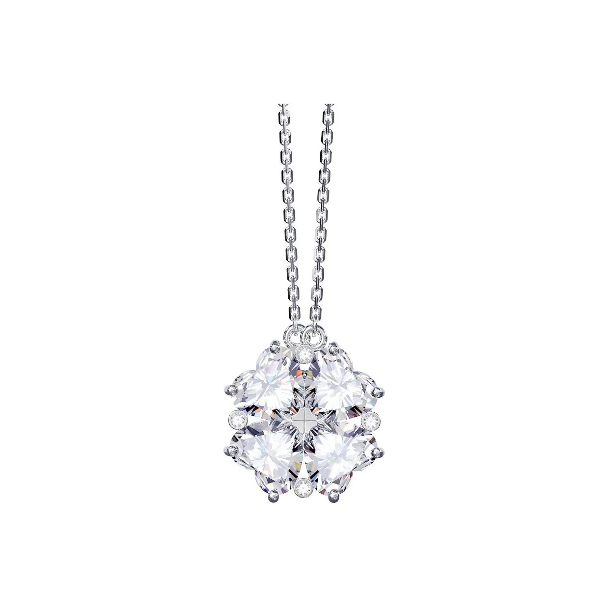 ICE ROCK 925 Sterling Silver Necklaces Women's