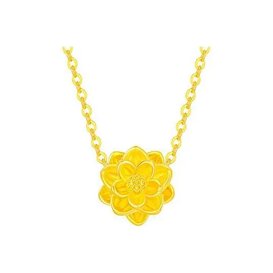 Master Kim Solid Gold Pure Gold Necklace Women's