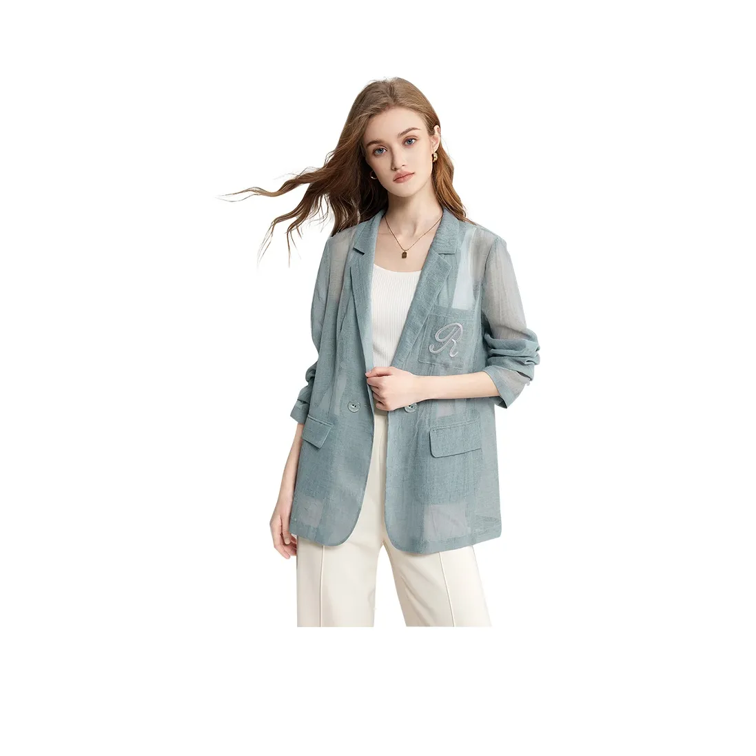 TOUCH Бизнес-костюм женский светло-синий