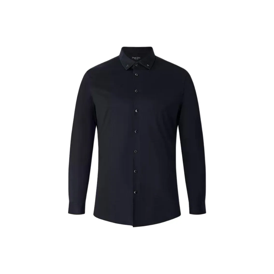 DEGRE ZERO Черный, Удобный, Версия B, Средний, Квадратный воротник, Мужская рубашка