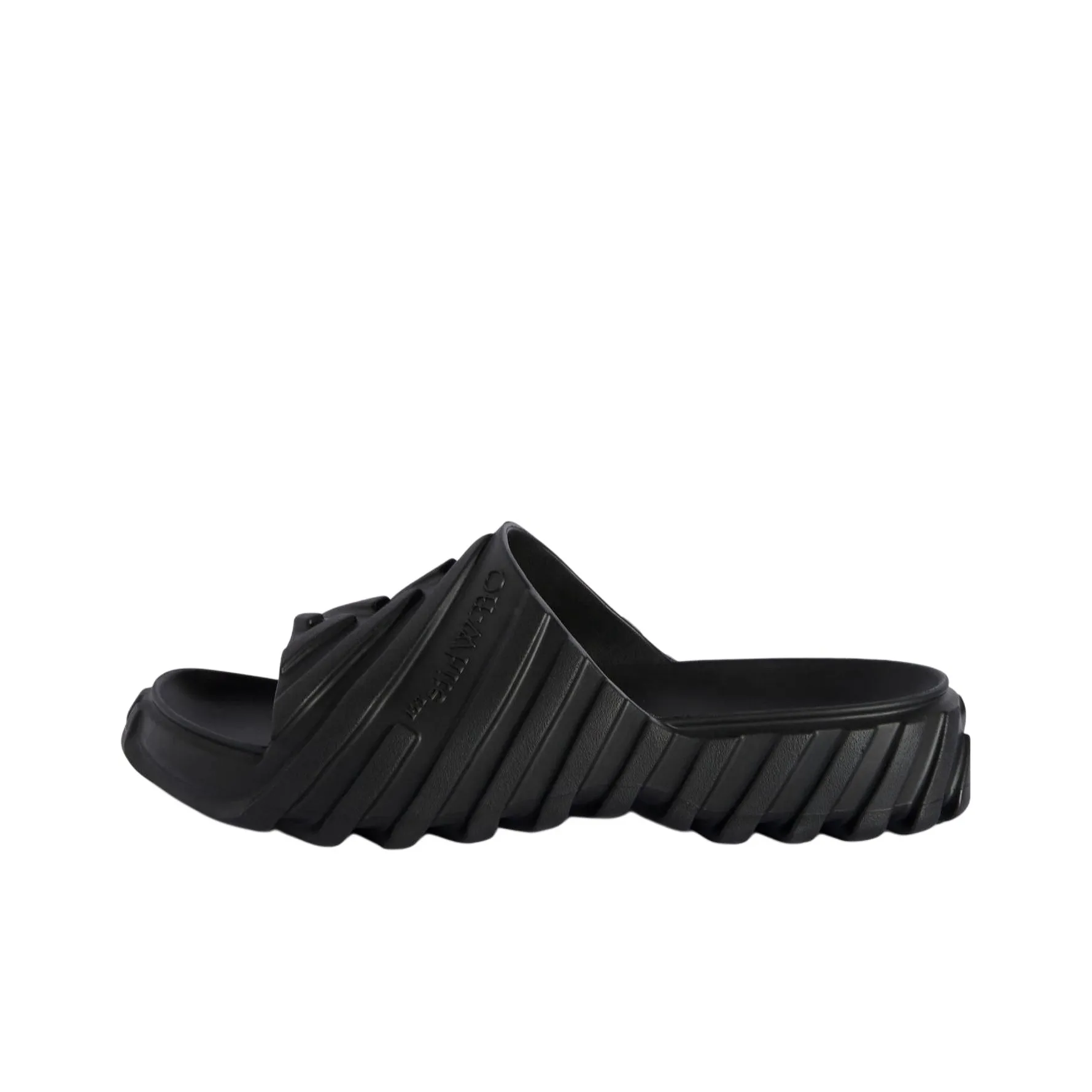 OFF WHITE Exploration Embossed Slides